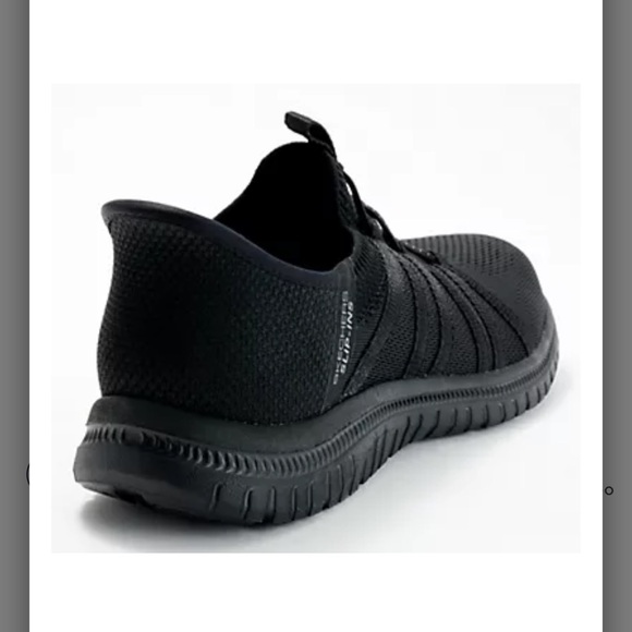 Skechers Hands Free Slip In Virtue Coral Bliss Black Sneakers Size 8.5 WIDE NEW - Picture 3 of 12